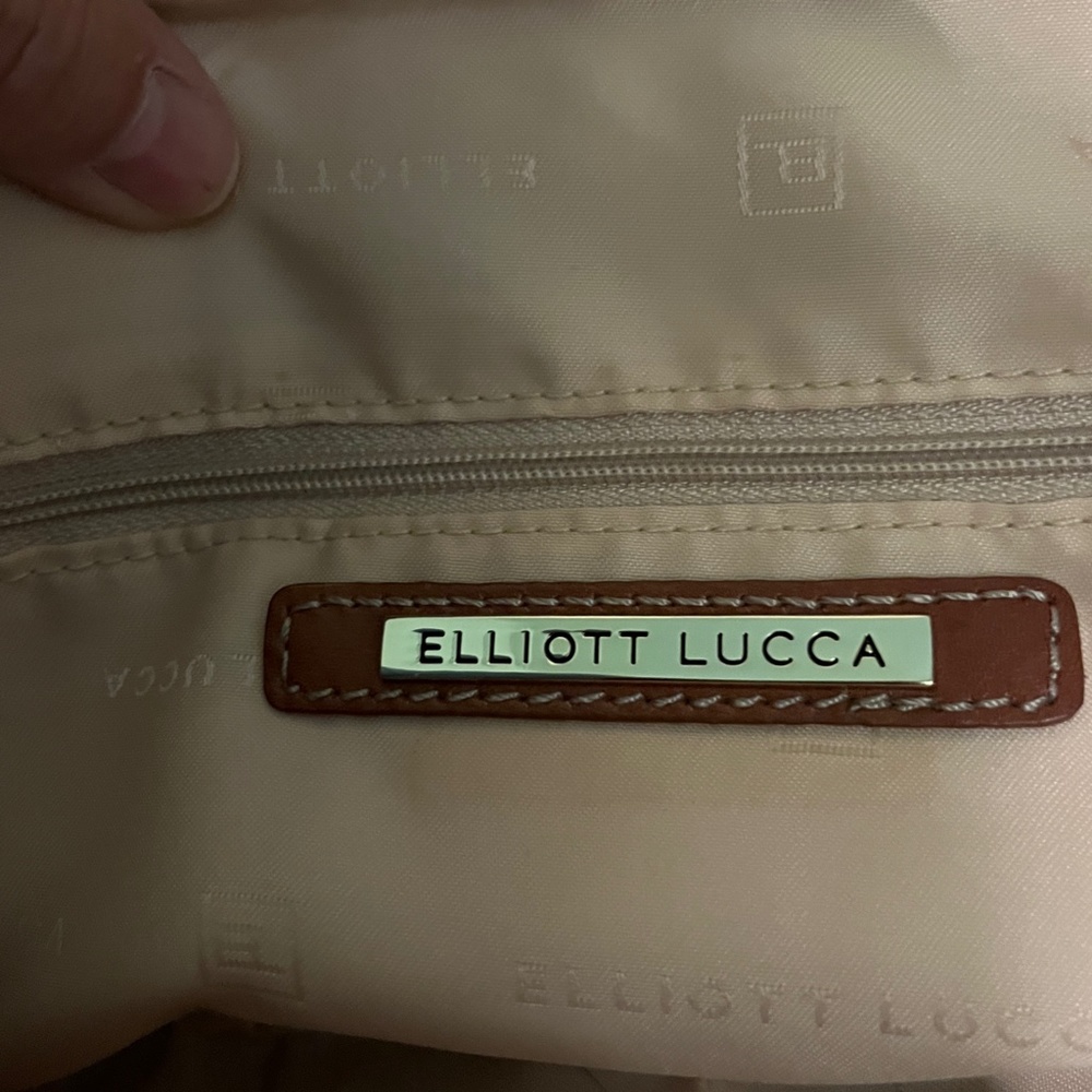 ELLIOTT LUCCA Jute Body Leather Trim Hobo Purse  Size OS - Picture 9 of 11